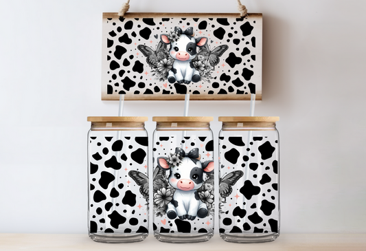 Baby Cow Glass Can