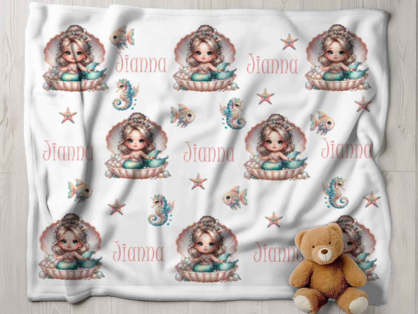 Shells Baby Blanket