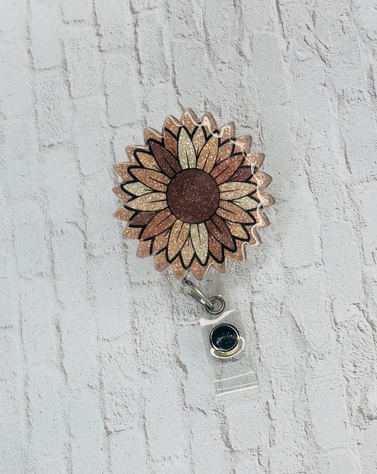 Sunflower Badge Reel