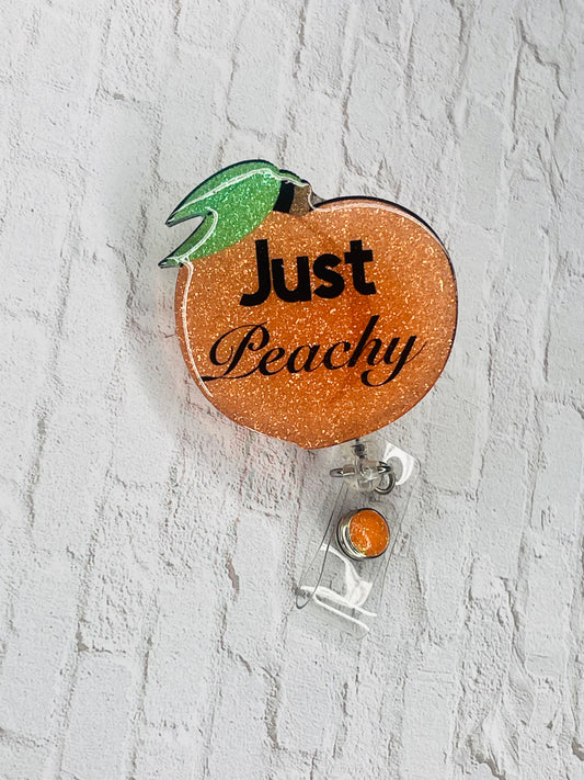 Just Peachy Badge Reel