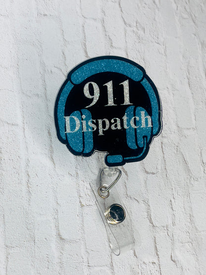 911 Dispatch Badge Reel