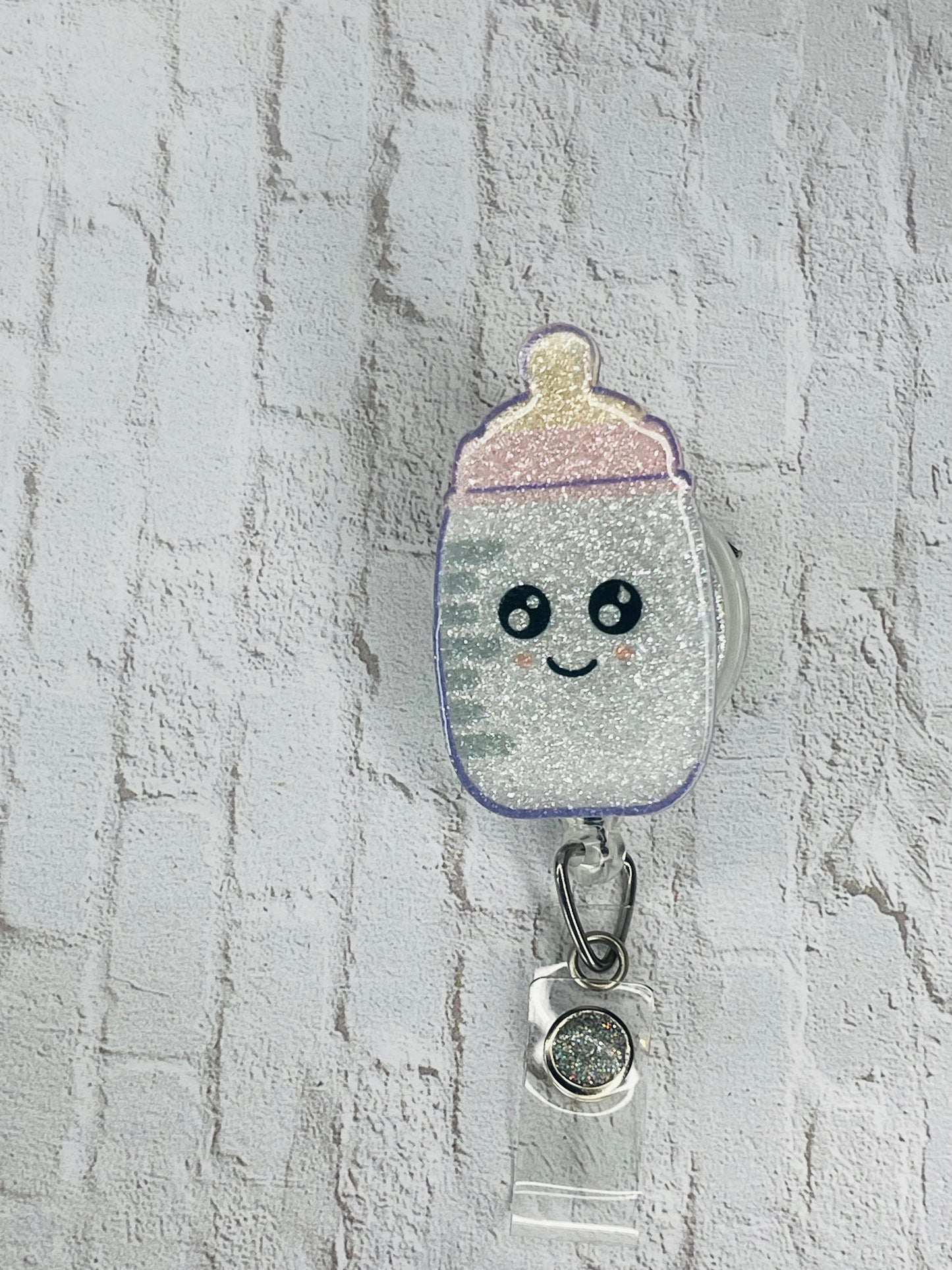 Baby Bottle Badge Reel