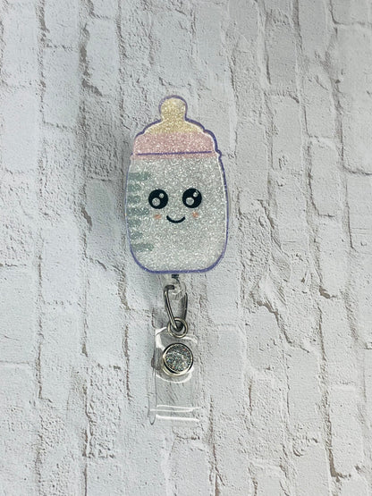 Baby Bottle Badge Reel