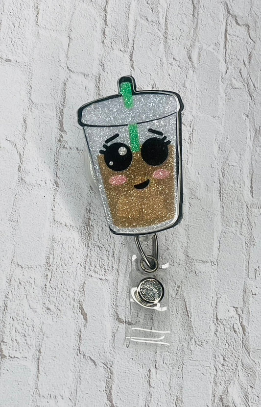 Iced Coffee Badge Reel