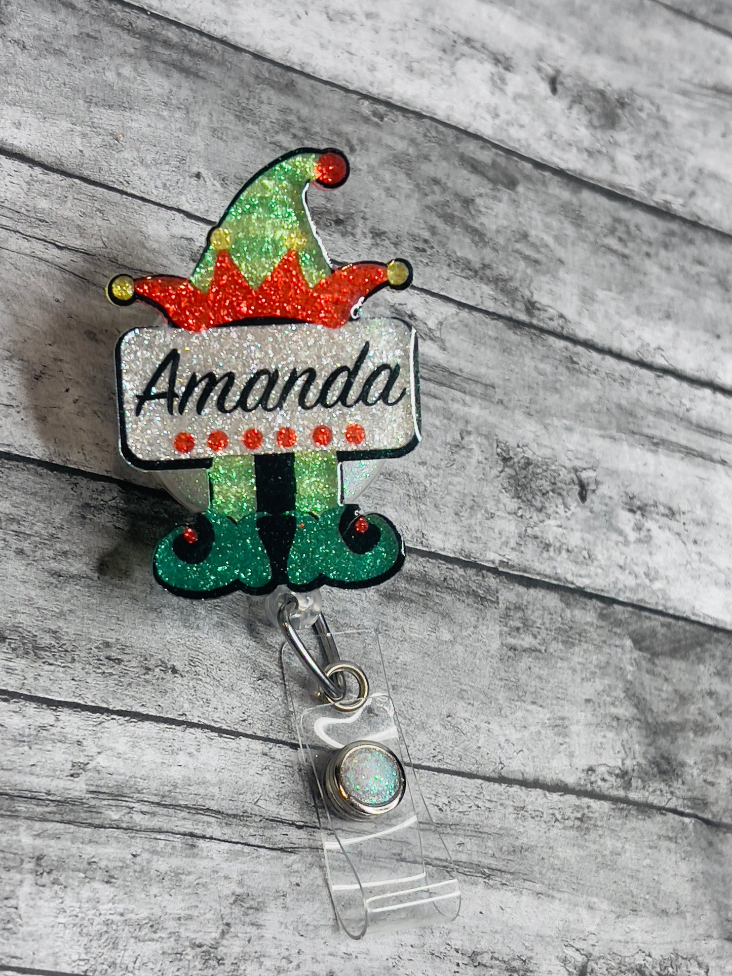 Custom Elf Badge Reel