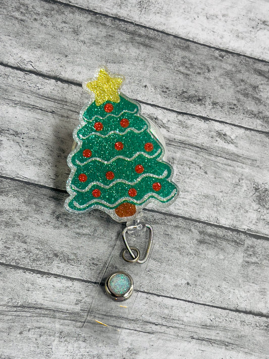 Christmas Tree Badge Reel