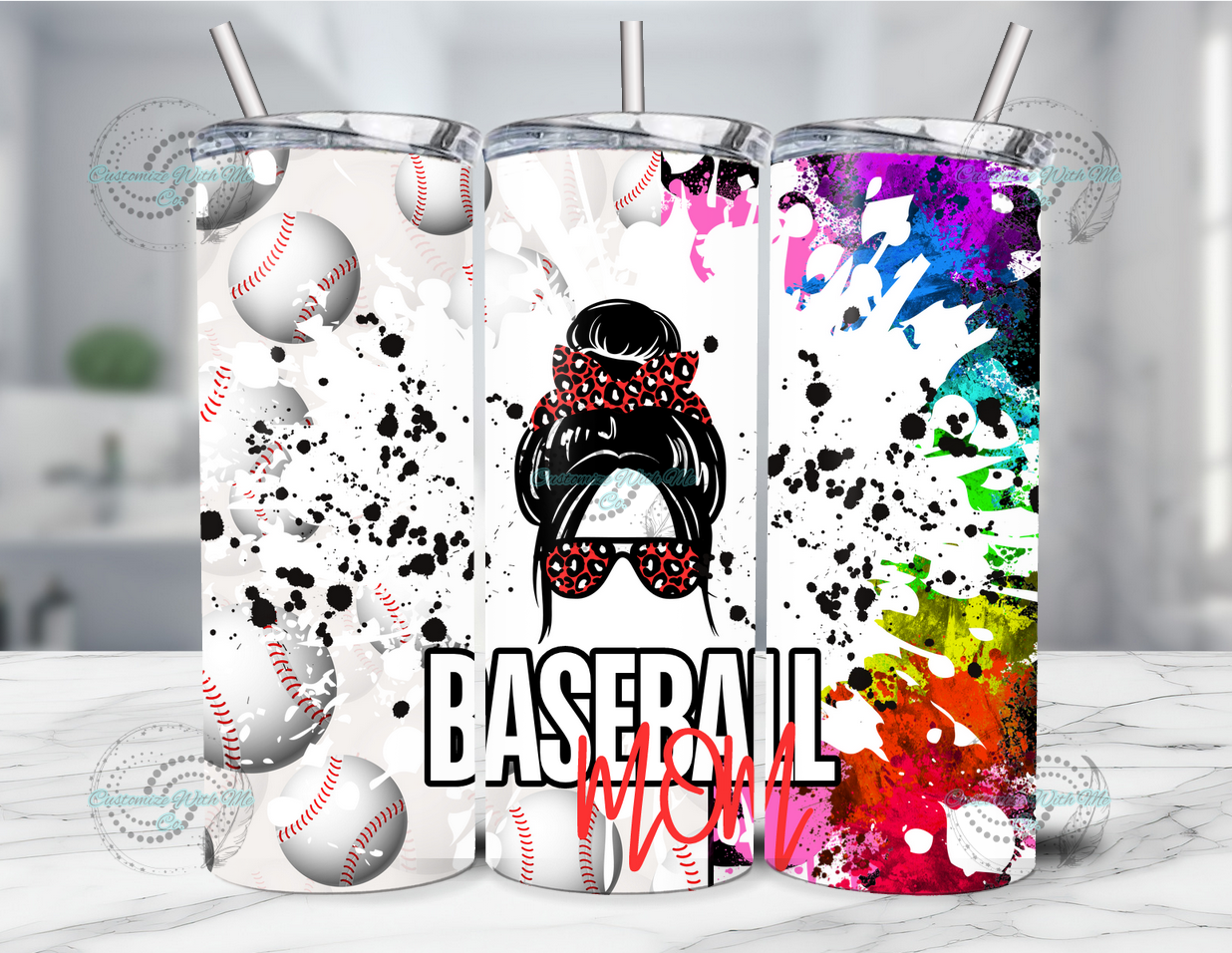 Baseball Mom 20oz Tumbler Wrap (for Sublimation)