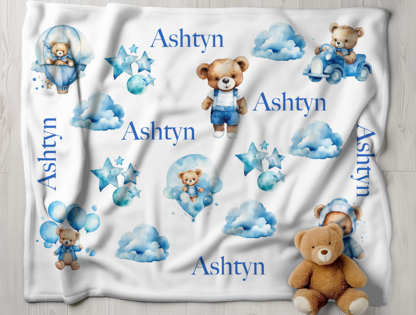 Blue Bear Blanket