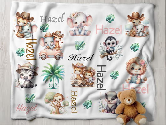 Safari Baby Blanket